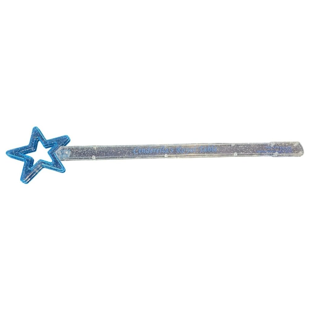Disney Parks Cinderellas Royal Table Blue Star Wand Collectible Toy Sparkle 17"